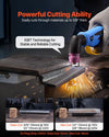 VEVOR Plasma Cutter, 50A Non-Touch Pilot Arc Plasma Cutting Machine, 110V/220V Dual Voltage Digital Display IGBT Inverter - with 2T/4T Function & Adjustable PA/PT Time for Home Repairs, Workshops
