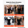 VEVOR Cocktail Tablecloth, 32 x 43 in, 6 Pack, Black Stretch Spandex Covers, for Party Wedding Cocktail Banquet Festival, Washable, Reusable, High Top, Tight, Fitted Table Cloth with 4 Foot Pockets