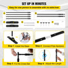 VEVOR Backdrop Banner Stand 8 x 8 Ft Adjustable Heavy Duty Background Stand with 1 Carrying Bag, Backdrop Stand for Parties Wedding Photo Booth Trade Show