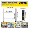 VEVOR Backdrop Banner Stand 8 x 8 Ft Adjustable Heavy Duty Background Stand with 1 Carrying Bag, Backdrop Stand for Parties Wedding Photo Booth Trade Show