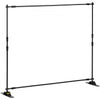 VEVOR Backdrop Banner Stand 8 x 8 Ft Adjustable Heavy Duty Background Stand with 1 Carrying Bag, Backdrop Stand for Parties Wedding Photo Booth Trade Show