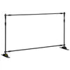 VEVOR Backdrop Banner Stand 8 x 8 Ft Adjustable Heavy Duty Background Stand with 1 Carrying Bag, Backdrop Stand for Parties Wedding Photo Booth Trade Show