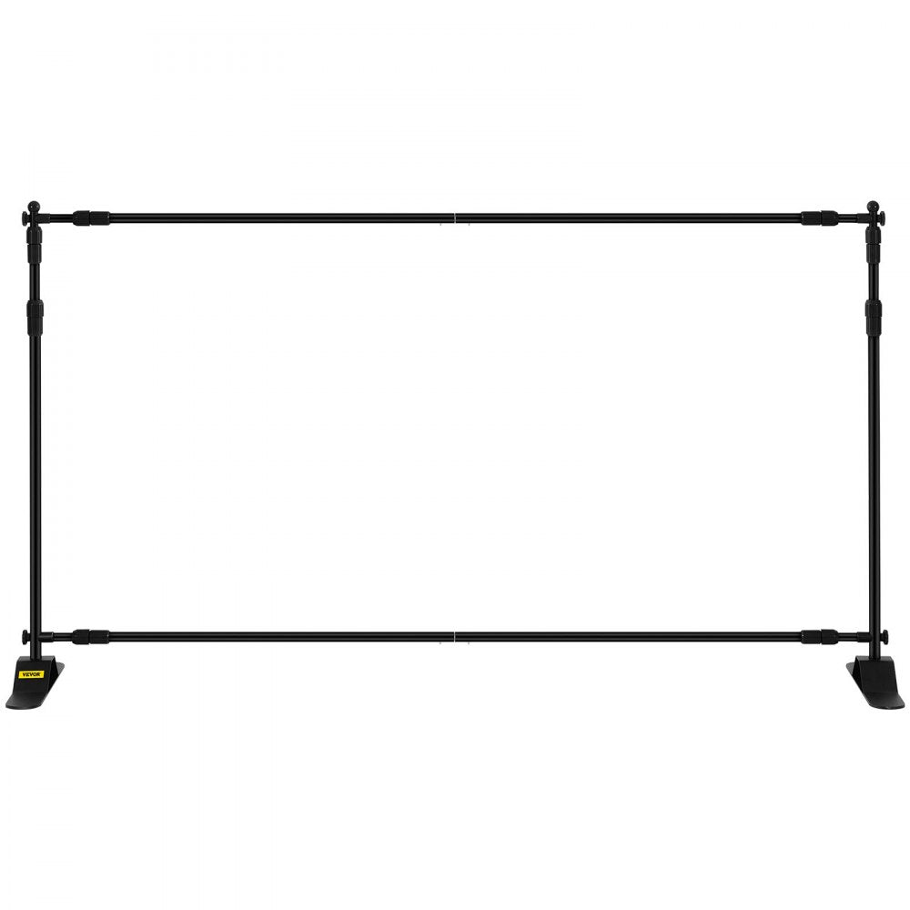 VEVOR Backdrop Banner Stand 8 x 8 Ft Adjustable Heavy Duty Background Stand with 1 Carrying Bag, Backdrop Stand for Parties Wedding Photo Booth Trade Show