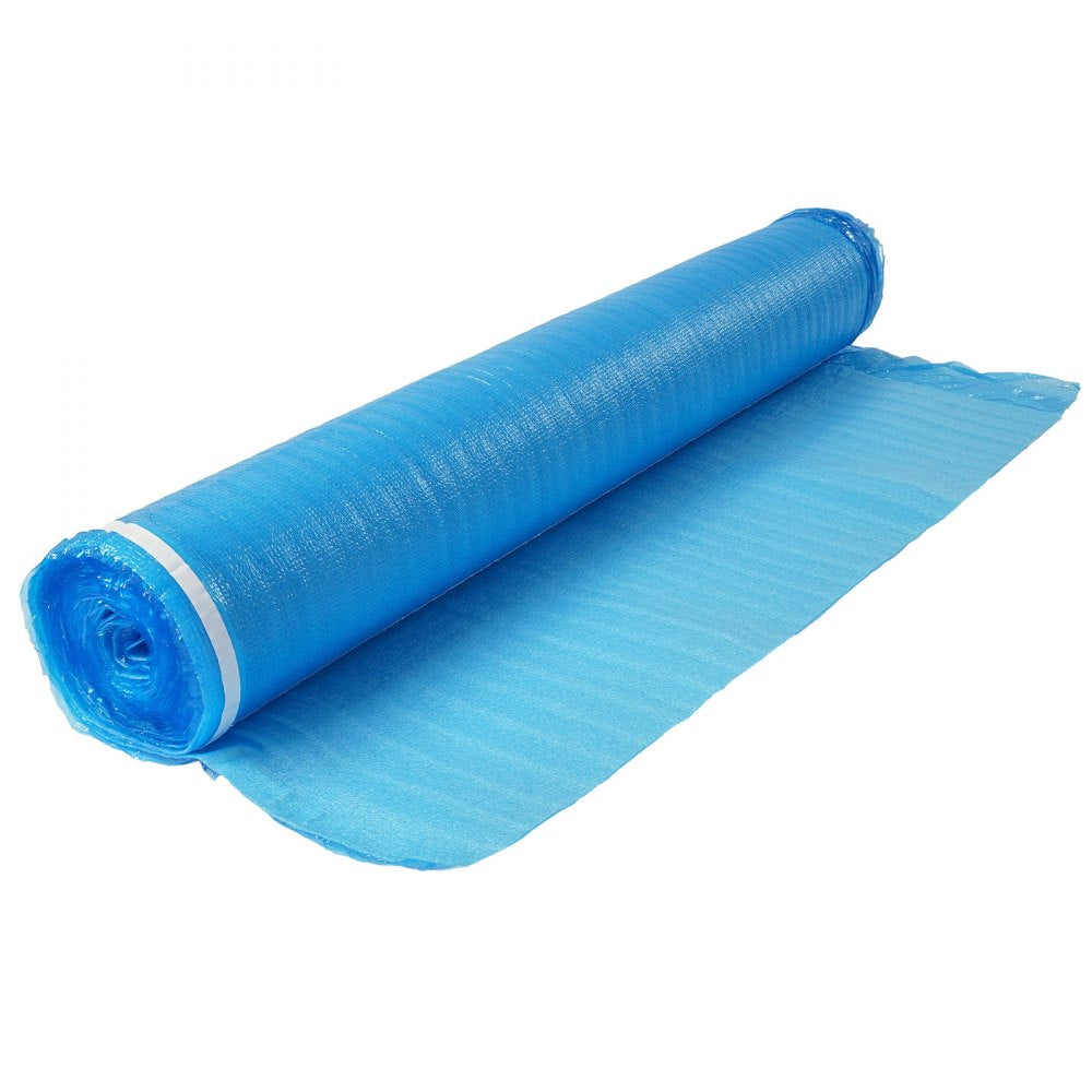 VEVOR Floor Underlayment 300 sq. ft, 3-in-1 2 mm Thick Flooring Padding with Tape & Vapor Barrier, Heavy Duty EPE Foam Soundproofing & Noise Reduction, for Laminate Wood (3 Rolls x 100 sq. ft)
