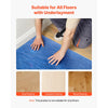 VEVOR Floor Underlayment 400 sq. ft, 3mm Laminate Flooring Padding with Attached Vapor Barrier, Heavy Duty Fiber+PE Film, Soundproofing & Noise Reduction for Vinyl & Wood(2 Rolls x 200 sq. ft)