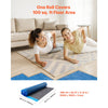 VEVOR Floor Underlayment 100 sq. ft/Roll, 3 mm Thick Laminate Flooring Padding with Attached Vapor Barrier, Heavy Duty Fiber + PE Film, Soundproofing & Noise Reduction, Ideal for Vinyl Wood