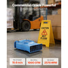 VEVOR Blower Fan, Low Profile Air Mover Carpet Dryer, 1000 CFM, 2 Speeds, Multi-Angle Airflow, Lightweight Portable for Crawlspaces, Attics, Basements, Bathrooms, Water Damage Restoration, Blue