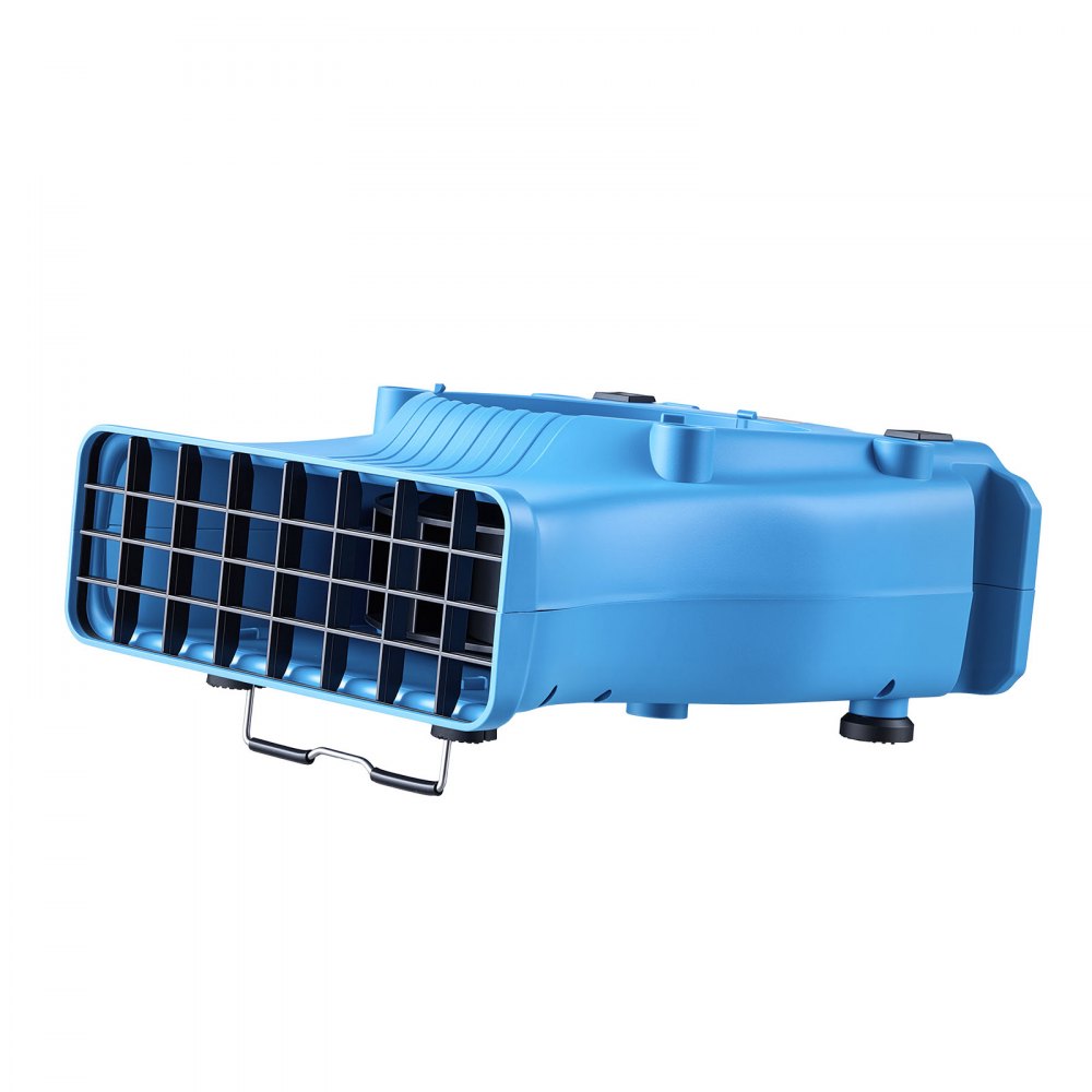 VEVOR Blower Fan, Low Profile Air Mover Carpet Dryer, 1000 CFM, 2 Speeds, Multi-Angle Airflow, Lightweight Portable for Crawlspaces, Attics, Basements, Bathrooms, Water Damage Restoration, Blue