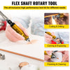 VEVOR Flex Shaft Grinder 780W Rotary Tool 500-23000RPM Rotary Carver with 1/4\" 3-Jaw Chuck & Stepless Speed Foot Pedal Hanging Grinding Machine 42PCS Accessories for Jewelry Polishing Grinding DIY