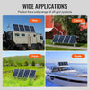 VEVOR Solar Panel Mounting Brackets, 30°-60° Adjustable Multi-Pieces Solar Panel Brackets for 1-4PCS Solar Panels, Carbon Steel Ground Mount Solar Panel Stand for Farms, RVs, Boats, Off-Grid System