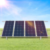 VEVOR Solar Panel Mounting Brackets, 30°-60° Adjustable Multi-Pieces Solar Panel Brackets for 1-4PCS Solar Panels, Carbon Steel Ground Mount Solar Panel Stand for Farms, RVs, Boats, Off-Grid System