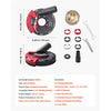 VEVOR Grinding Dust Shroud for Angle Grinder, Universal 4-5 in, Surface Grinder Dust Shroud with 6 Clamping Washers & 5 in Diamond Grinding Cup Wheel, Connect to Vacuum Cleaner, for Wood Concrete Wall