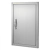 VEVOR BBQ Access Door, 18W x 24H Inch Single Outdoor Kitchen Door, Stainless Steel Flush Mount Door, Wall Vertical Door with Handle, for BBQ Island, Grilling Station, Outside Cabinet