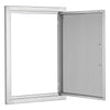 VEVOR BBQ Access Door, 18W x 24H Inch Single Outdoor Kitchen Door, Stainless Steel Flush Mount Door, Wall Vertical Door with Handle, for BBQ Island, Grilling Station, Outside Cabinet