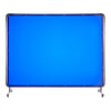VEVOR Welding Screen with Frame, 6 x 8 FT Welding Curtain Screen, Flame-Resistant Vinyl Safety Protection Screens with Lockable Swivel Wheels & 6-Level UV Protection for Workshop/Industrial Use, Blue