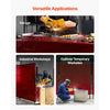 VEVOR 2PCS Welding Curtains, 6 x 8FT Welding Screen Curtain, Flame-Resistant Vinyl Safety Protective Screen with 6-Level UV Protection & Hanging Holes, Portable for Workshop/Industrial Use, Red
