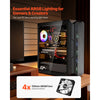 VEVOR PC Gaming Case, Mid-Tower, Computer Case with High-Airflow Tempered Glass Panel, Dust Filter, 4 x 120 mm ARGB Fans, Easy Cable Management, for GPU up to 320 mm in Length, for ATX / M-ATX / ITX