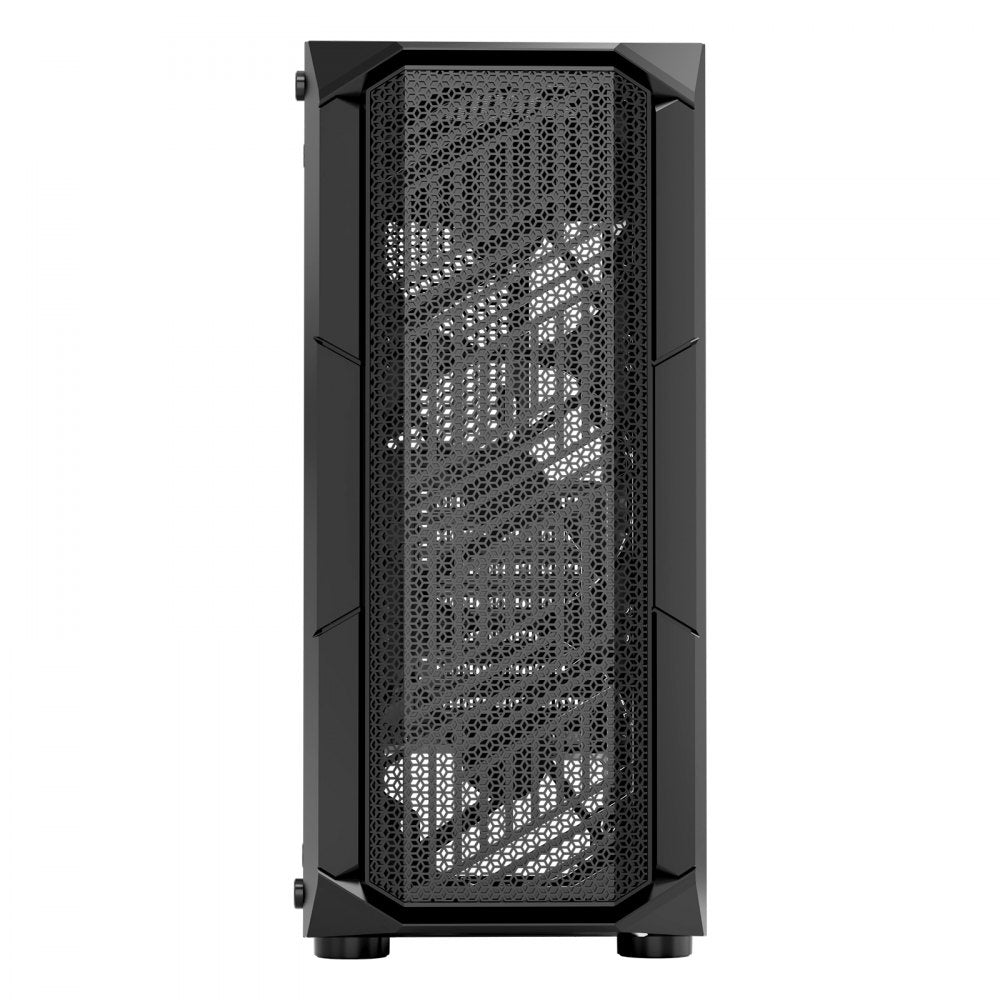 VEVOR PC Gaming Case, Mid-Tower, Computer Case with High-Airflow Tempered Glass Panel, Dust Filter, 4 x 120 mm ARGB Fans, Easy Cable Management, for GPU up to 320 mm in Length, for ATX / M-ATX / ITX