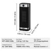 VEVOR Electric Space Heater with Thermostat Remote Control, 2-Level Adjustable Quiet Ceramic Heater Fan, 16in Tip-Over Overheat Protection Small Heaters Built-in Filter for Office Room Desk Indoor Use