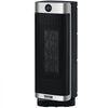 VEVOR Electric Space Heater with Thermostat Remote Control, 2-Level Adjustable Quiet Ceramic Heater Fan, 16in Tip-Over Overheat Protection Small Heaters Built-in Filter for Office Room Desk Indoor Use