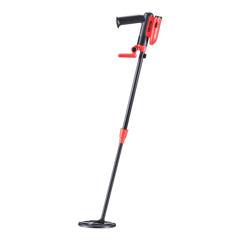 VEVOR Metal Detector, 6", Lightweight Metal Detector with LCD Display, IP68 Waterproof Search Coil, Adjustable 22.8"-33.8" High Accuracy Gold Detector, Easy to Use, for Detecting Gold Treasure Hunting