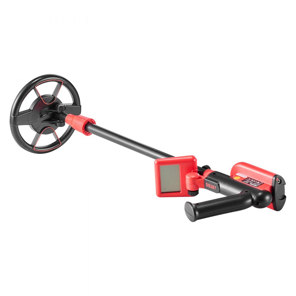VEVOR Metal Detector, 6", Lightweight Metal Detector with LCD Display, IP68 Waterproof Search Coil, Adjustable 22.8"-33.8" High Accuracy Gold Detector, Easy to Use, for Detecting Gold Treasure Hunting