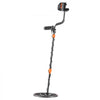 VEVOR Metal Detector for Adults, 12", Professional High Accuracy Gold Detector, IP68 Waterproof Search Coil with Display, Headphones, 6 Modes, Adjustable Length, for Detecting Gold Treasure Hunting
