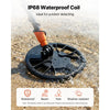 VEVOR Metal Detector for Adults, 8", Professional High Accuracy Gold Detector, IP68 Waterproof Search Coil with Display, Headphones, 3 Modes, Adjustable Length, for Detecting Gold Treasure Hunting