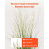VEVOR Artificial Grass Plant, 47 inch Reed Flower Grass in Pot, Premium PVC Faux Fake Greenery Shrubs Plant for Indoor Outdoor House Home Garden Office Room Décor, Housewarming, 1 Pack Green