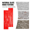 VEVOR Concrete Stamps Mat, 28 x 12 x 0.6 in, Concrete Texturing Skin Polyurethane Stamp Stone Tile Texture Mat, Slate floor Imprint Seamless Stamp Concrete Molds for Outdoor Decorative, Red