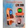 VEVOR Stud Finder Wall Scanner, 5 in 1, Electronic Wall Stud Detector with Smart Sensor, High-Definition LCD Display and Audio Alarm, for the Center and Edge of Metal, AC Wire, Joists, Pipes, Orange