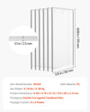 VEVOR Cutting Plates, 6 Pcs, 6.69 x 3.15 x 0.1 in, Clear Polycarbonate Material, Die Cut Pads Compatible with VEVOR Die Cutting and Embossing Machine KM-1830, for Scrapbooking and Card Making