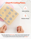 VEVOR Cutting Plates, 6 Pcs, 8.86 x 6.14 in, Clear Polycarbonate Material, Die Cut Pads Compatible with VEVOR Die Cutting and Embossing Machine KM-1860, for Scrapbooking, Card Making, Crafting