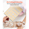 VEVOR Cutting Plates, 6 Pcs, 12.13 x 8.5 x 0.12 in, Clear Polycarbonate Material, Die Cut Pads Compatible with VEVOR Die Cutting and Embossing Machine KM-1885, for Scrapbooking and Card Making