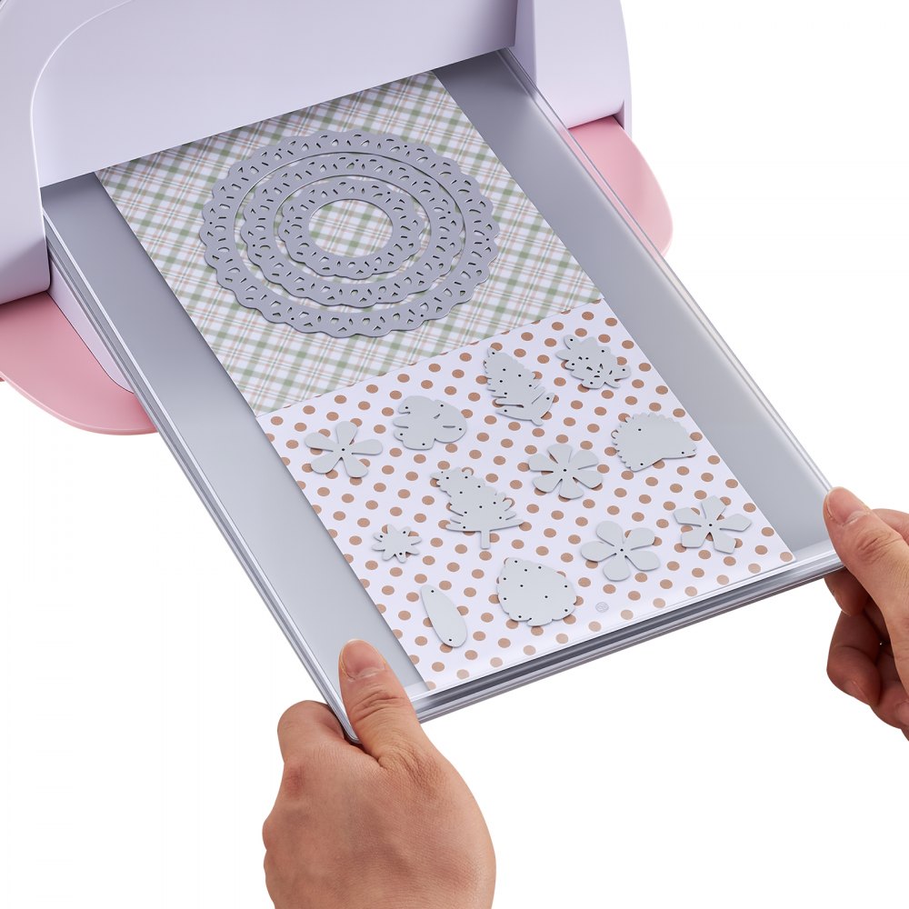 VEVOR Cutting Plates, 6 Pcs, 12.13 x 8.5 x 0.12 in, Clear Polycarbonate Material, Die Cut Pads Compatible with VEVOR Die Cutting and Embossing Machine KM-1885, for Scrapbooking and Card Making