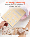 VEVOR Cutting Plates, 6 Pcs, 12.13 x 8.5 x 0.12 in, Clear Polycarbonate Material, Die Cut Pads Compatible with VEVOR Die Cutting and Embossing Machine KM-1885, for Scrapbooking and Card Making