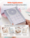 VEVOR Cutting Plates, 6 Pcs, 12.13 x 8.5 x 0.12 in, Clear Polycarbonate Material, Die Cut Pads Compatible with VEVOR Die Cutting and Embossing Machine KM-1885, for Scrapbooking and Card Making