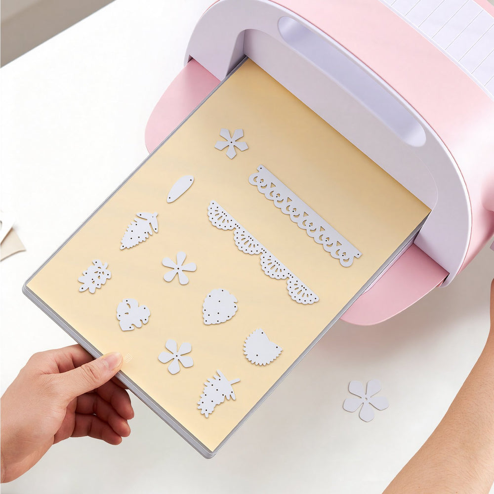 VEVOR Cutting Plates, 6 Pcs, 12.13 x 8.5 x 0.12 in, Clear Polycarbonate Material, Die Cut Pads Compatible with VEVOR Die Cutting and Embossing Machine KM-1885, for Scrapbooking and Card Making