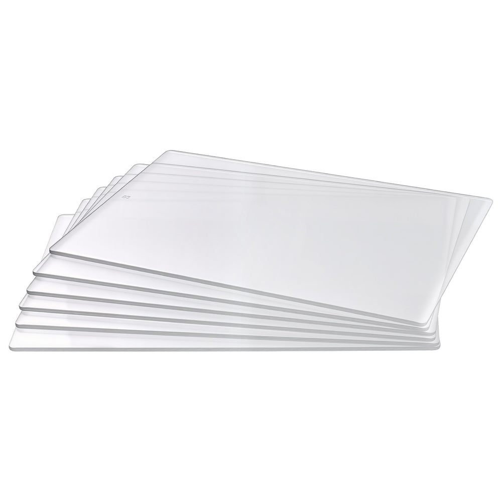 VEVOR Cutting Plates, 6 Pcs, 12.13 x 8.5 x 0.12 in, Clear Polycarbonate Material, Die Cut Pads Compatible with VEVOR Die Cutting and Embossing Machine KM-1885, for Scrapbooking and Card Making