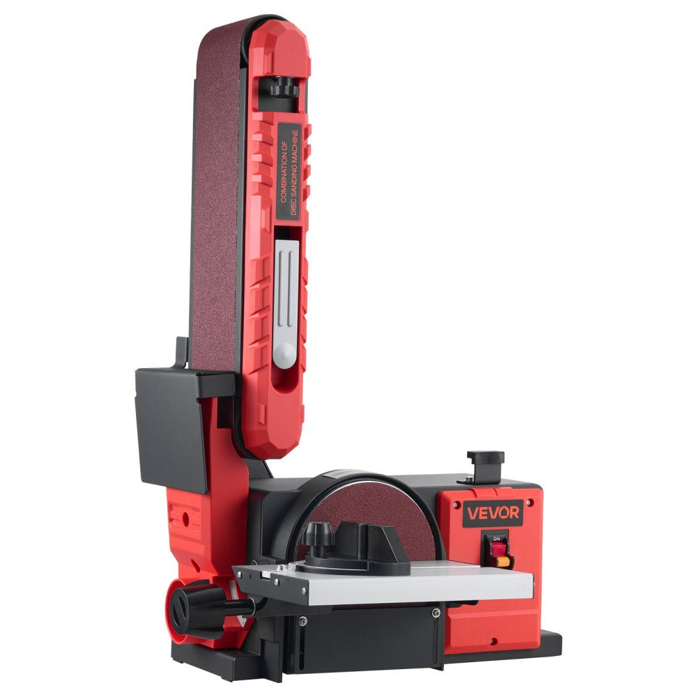 VEVOR 6" Disc Sander & 4" x 36" Belt Sander, 400W Professional Belt Disc Sanders Combo with 0 - 45° Adjustable Worktable & Dust Collection Port for Woodworking, Knife Sharpening, DIY Crafting