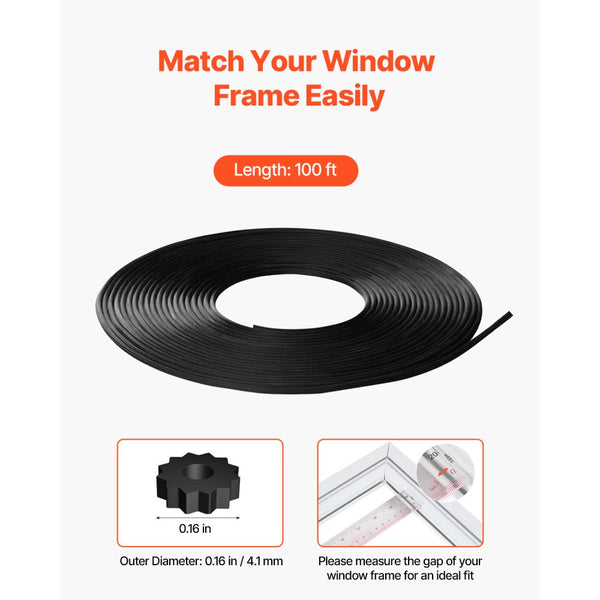 Vevor Window Screen Spline 100' x 0.16