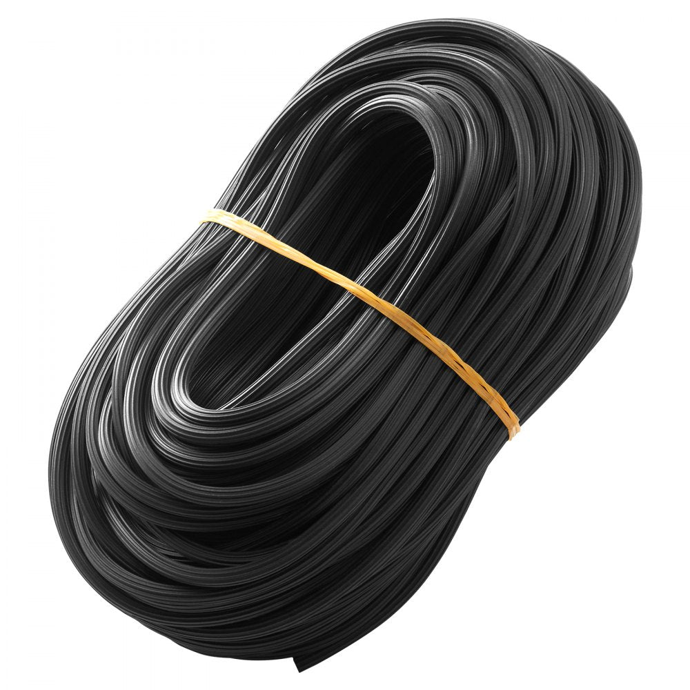 VEVOR Window Screen Spline, 100 ft x 0.125 in Window Screen Retainer Spline, PVC Window and Door Screen Spline, Hollow Serrated Screen Holder Spline, for Window Door Screen Repair and Replacement