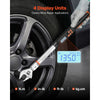 VEVOR Torque Wrench 0-1.5 in Adjustable Jaw Opening Digital Torque Wrench, Open-End Jaw, 4 Display Units, ±2% Accuracy, LCD Screen, with Buzzer and LED Indicator, for Pipe and Automotive Repair