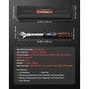 VEVOR Torque Wrench 0-1.5 in Adjustable Jaw Opening Digital Torque Wrench, Open-End Jaw, 4 Display Units, ±2% Accuracy, LCD Screen, with Buzzer and LED Indicator, for Pipe and Automotive Repair