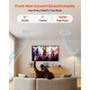 VEVOR In Ceiling Speakers, 8", In-Ceiling & In-Wall Speaker System, Hi-Fi Sound, 150W Peak, 2-Way Flush Mount Speakers, for Damp Humid Placement, Home Theater, Living Room, or Covered Patio, 1 Pair