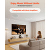 VEVOR In Ceiling Speakers, 8", In-Ceiling & In-Wall Speaker System, Hi-Fi Sound, 150W Peak, 2-Way Flush Mount Speakers, for Damp Humid Placement, Home Theater, Living Room, or Covered Patio, 1 Pair