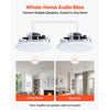 VEVOR In Ceiling Speakers, 8", In-Ceiling & In-Wall Speaker System, Hi-Fi Sound, 150W Peak, 2-Way Flush Mount Speakers, for Damp Humid Placement, Home Theater, Living Room, or Covered Patio, 1 Pair