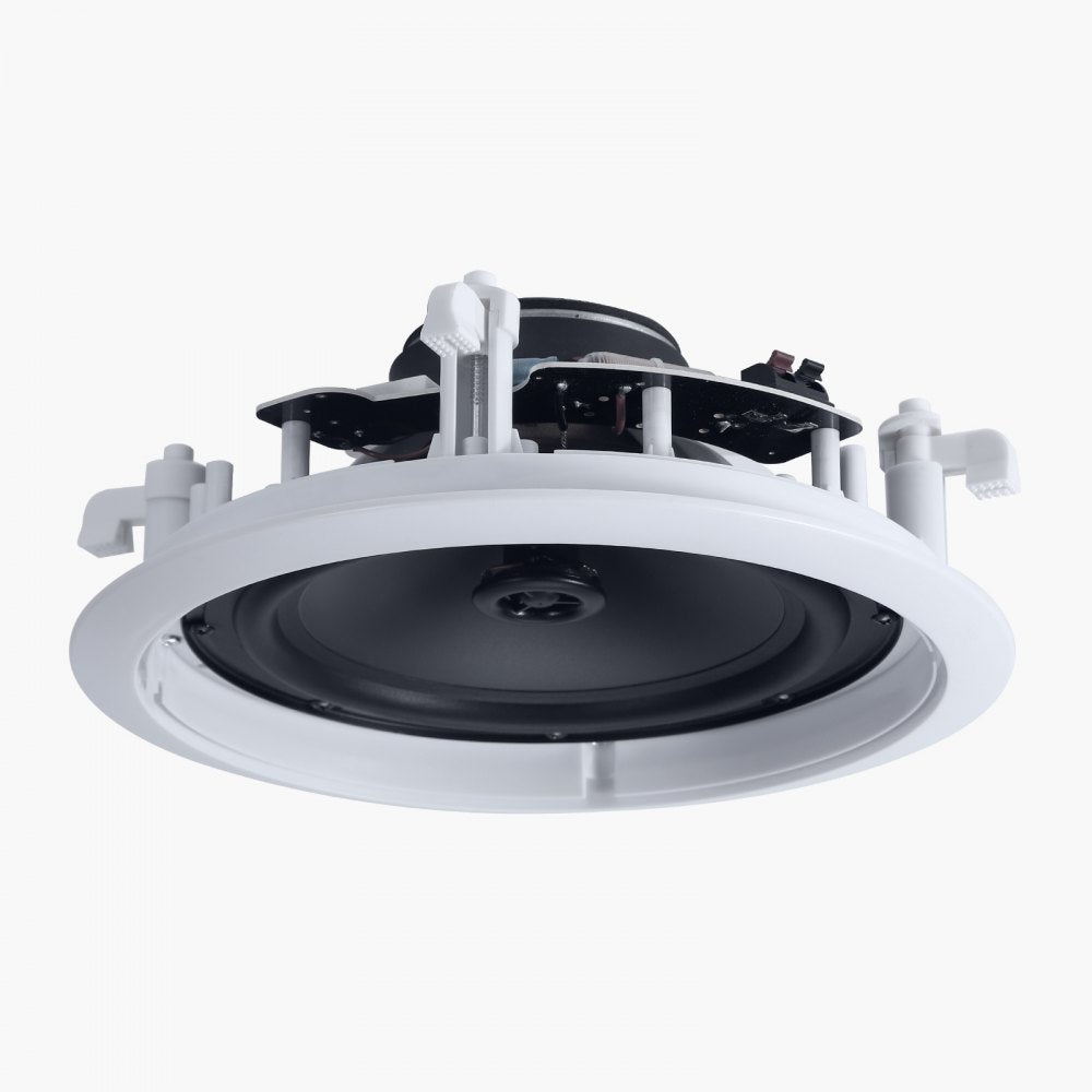 VEVOR In Ceiling Speakers, 8", In-Ceiling & In-Wall Speaker System, Hi-Fi Sound, 150W Peak, 2-Way Flush Mount Speakers, for Damp Humid Placement, Home Theater, Living Room, or Covered Patio, 1 Pair