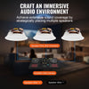 VEVOR 6.5 Inch in Ceiling Speakers, 150-Watts, Flush Mount Ceiling & in-Wall Speakers System with 8ΩImpedance 89dB Sensitivity, for Home Kitchen Living Room Bedroom or Covered Outdoor Porches, Single