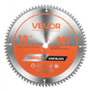 VEVOR Circular Saw Blade, 10 inch Diameter, 80 Sharp Alloy Teeth, 5/8 inch Arbor, Fine Finish, Aluminum Cutting Blade for Circular Saw, with Noise-Reducing Heat Vents, for Cutting Steel and Metal
